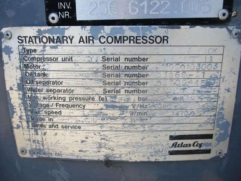 Air compressor Atlas-Copco GA 1208: picture 12
