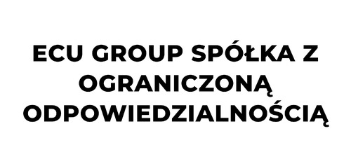 ECU GROUP SPÓŁKA Z OGRANICZONĄ ODPOWIEDZIALNOŚCIĄ