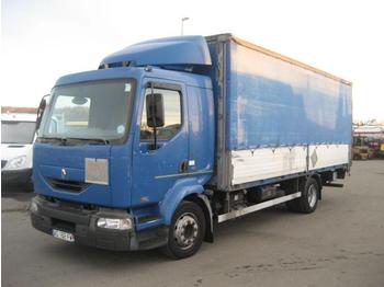 Curtainsider truck RENAULT Midlum 180