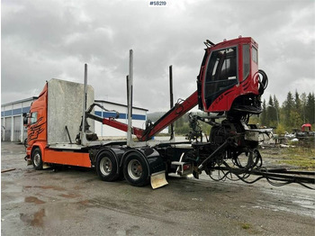 Timber truck Scania R730 Timber truck with wagon and crane: picture 3