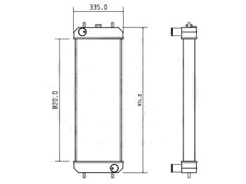 Radiator for Excavator HITACHI HITACHI ZX160-LC3     ZX180-LC3    4642152: picture 3