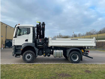 Tipper, Crane truck MAN TGS 18.400 TG3 4x4 Euro6e  Hiab X-HiDuo 138DS-4: picture 3