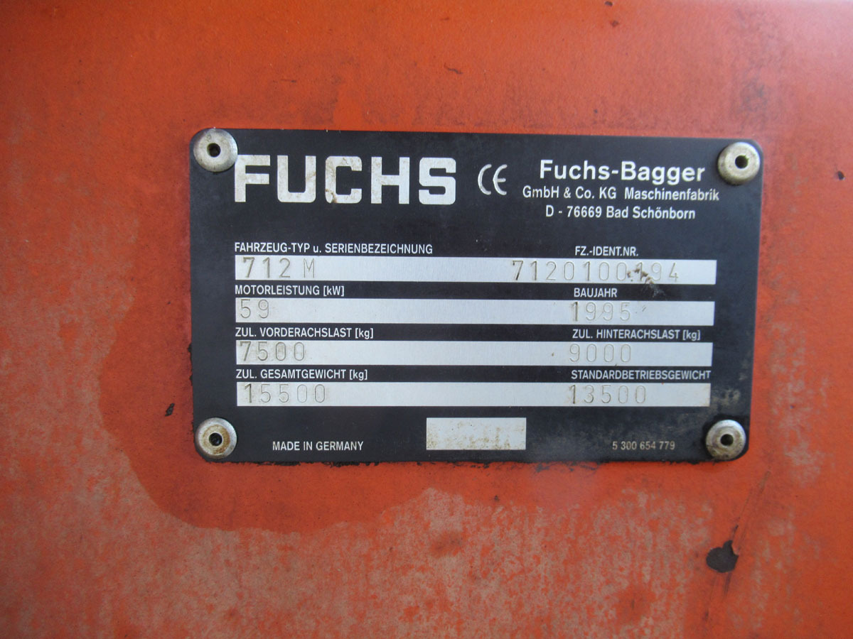 Wheel excavator Fuchs 712M: picture 9