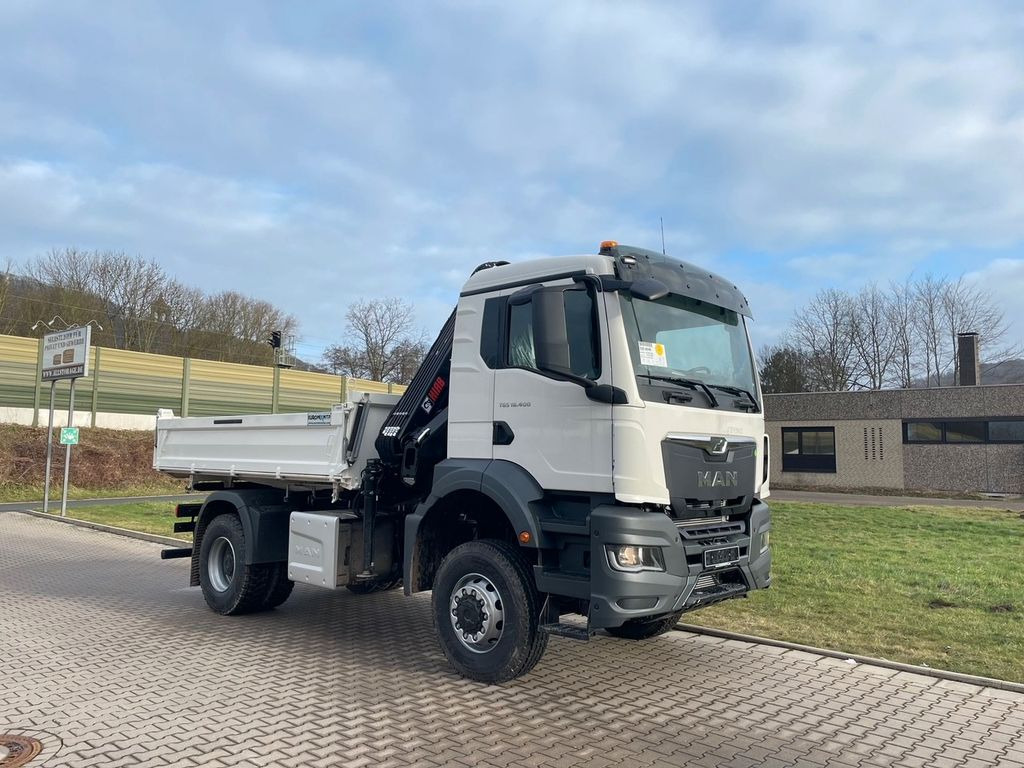 Tipper, Crane truck MAN TGS 18.400 TG3 4x4 Euro6e  Hiab X-HiDuo 138DS-4: picture 7