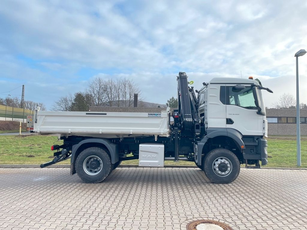 Tipper, Crane truck MAN TGS 18.400 TG3 4x4 Euro6e  Hiab X-HiDuo 138DS-4: picture 6