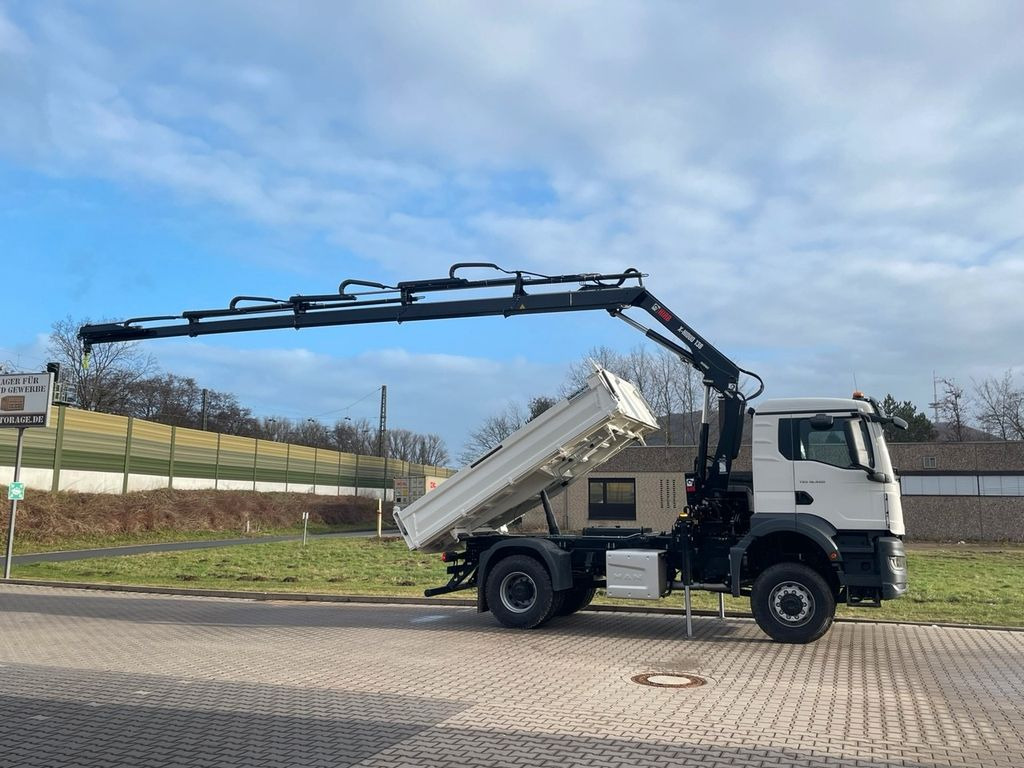 Tipper, Crane truck MAN TGS 18.400 TG3 4x4 Euro6e  Hiab X-HiDuo 138DS-4: picture 11