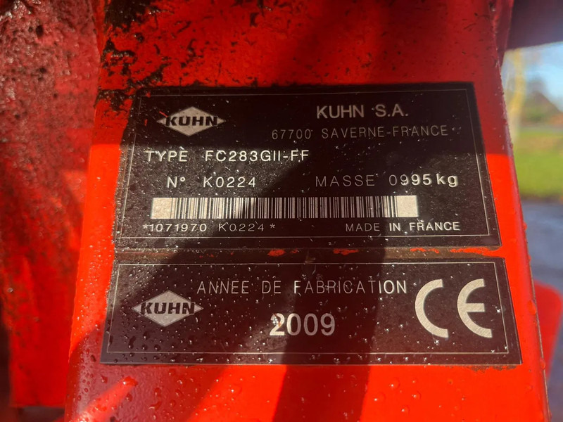 Mower Kuhn FC 283 GII-FF FC 280 F Schijvenmaaier: picture 14