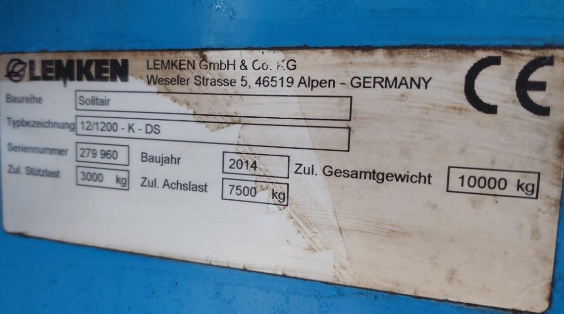 Seed drill Lemken Solitair 12/1200 - K - DS 125: picture 15