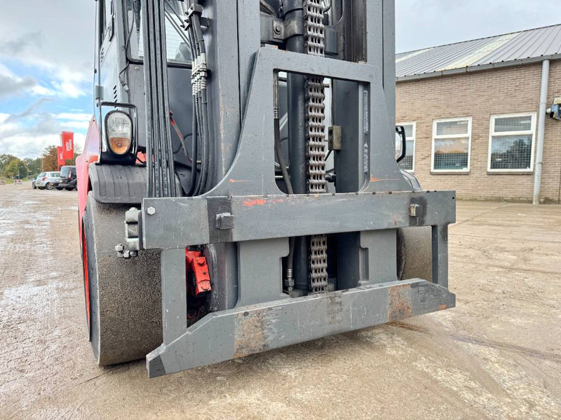 Diesel forklift Linde H80D-03 - Triplex / German Machine: picture 12