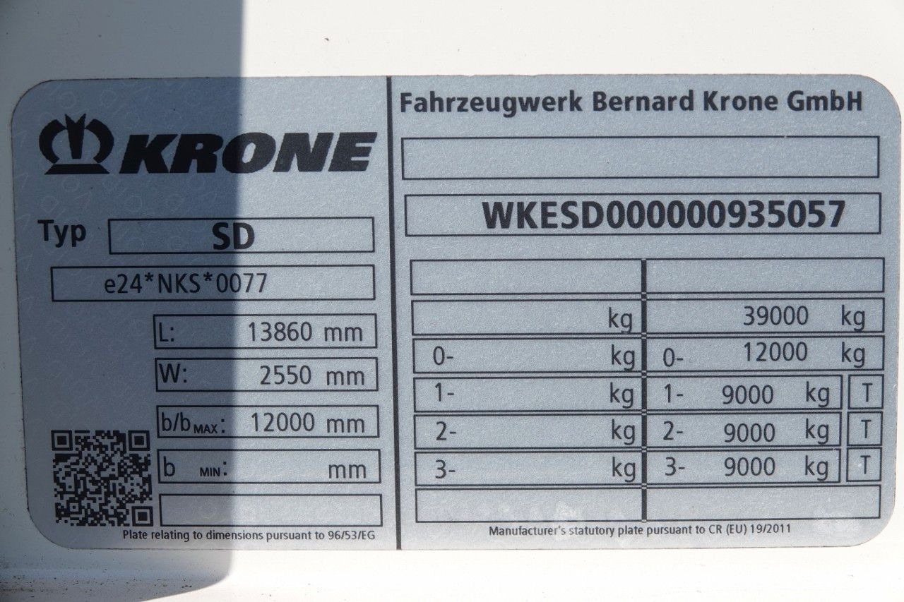 New Curtainsider semi-trailer Krone FIRANKA / STANDARD / ZBROJONA PLANDEKA / KOSZ NA: picture 18