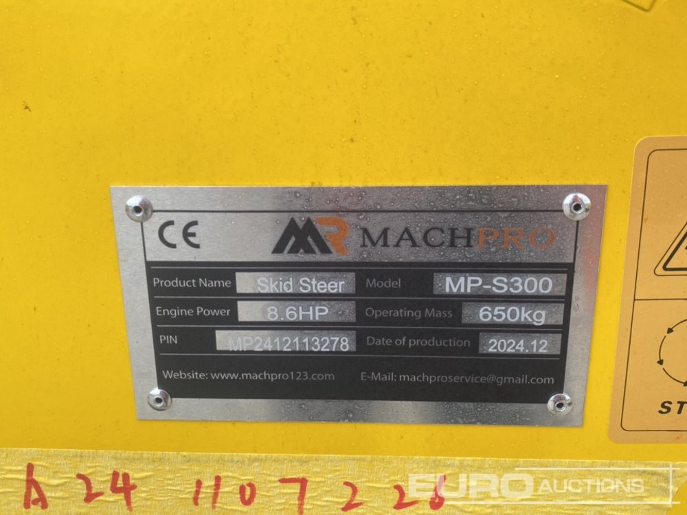 Skid steer loader Unused 2024 Machpro MP-S300: picture 19