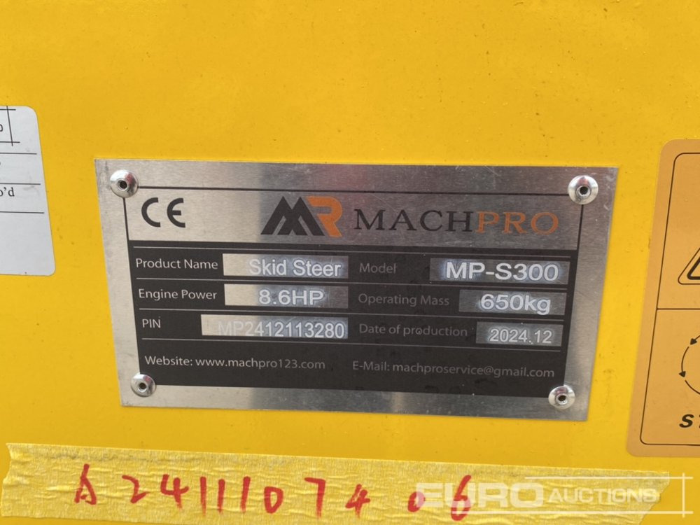 Skid steer loader Unused 2024 Machpro MP-S300: picture 19