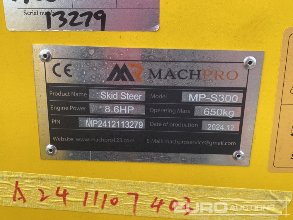 Skid steer loader Unused 2024 Machpro MP-S300: picture 19